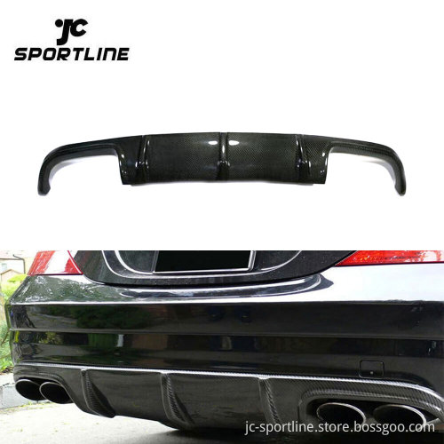 Carbon Fibre Rear Bumper Diffuser Lip for Mercedes-Benz W211 E55 AMG 2002-2006